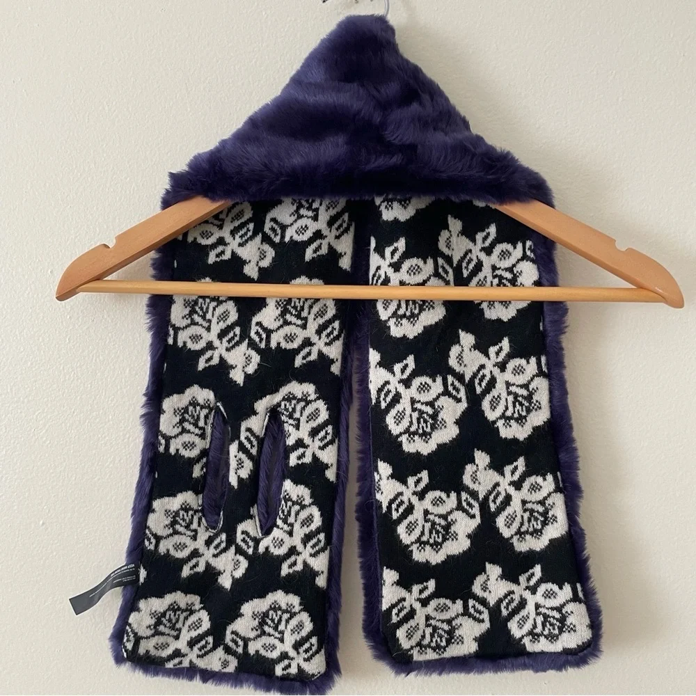 Plush Dark Blue Scarf